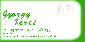 gyorgy kerti business card